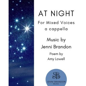 At Night for SATB a cappella