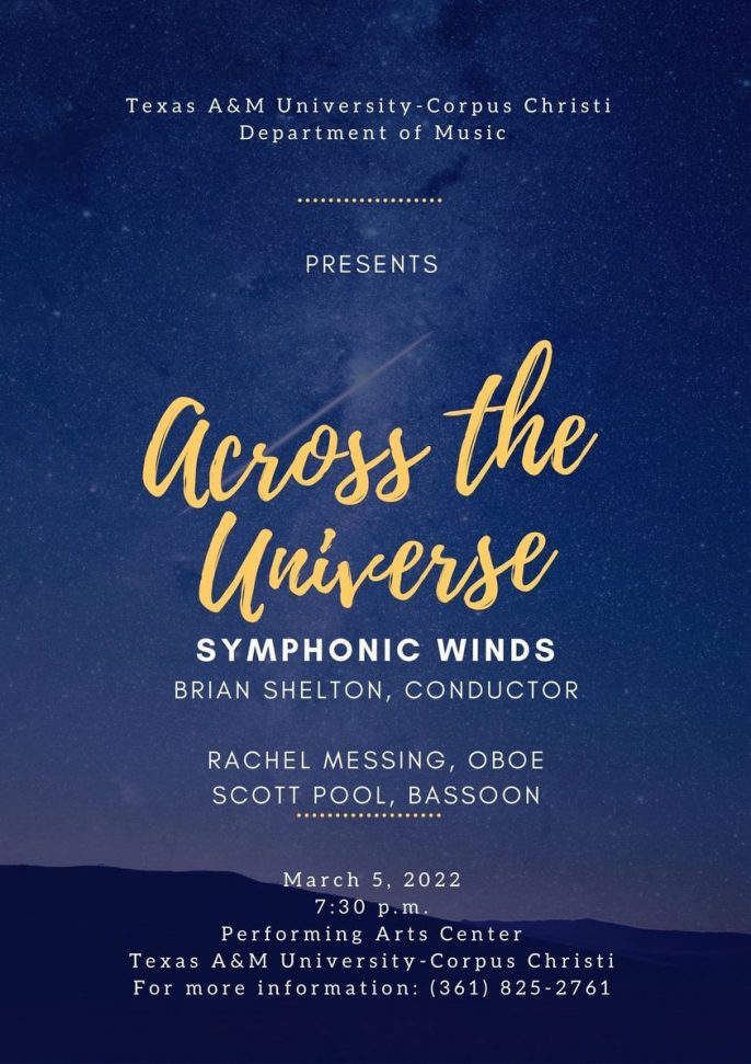 Double Concerto for Oboe and Bassoon performed with Wind Symphony performance with Texas A & M Wind Symphony