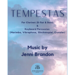 Tempestas for Clarinets (B-flat and Bass) and Keyboard Percussion