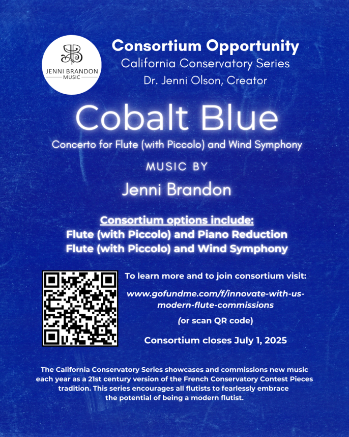 Join the Cobalt Blue Flute Concerto Consortium Before July 1, 2025