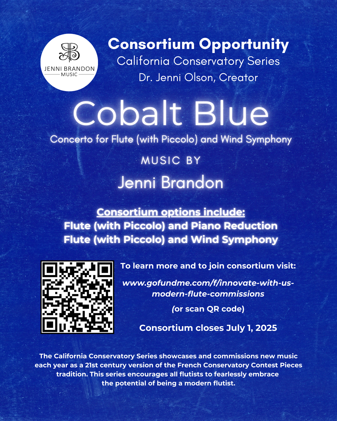 Join the Cobalt Blue Flute Concerto Consortium Before July 1, 2025