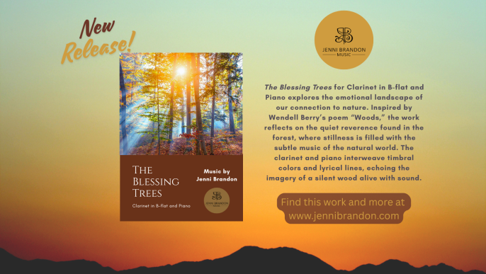 New Release: “The Blessing Trees” for Clarinet in B-flat and piano